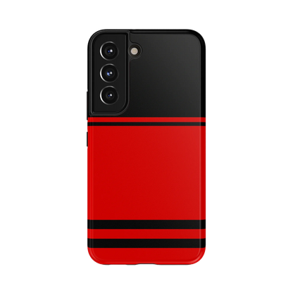 Go Canes | Black & Red Striped Case - Galaxy S22