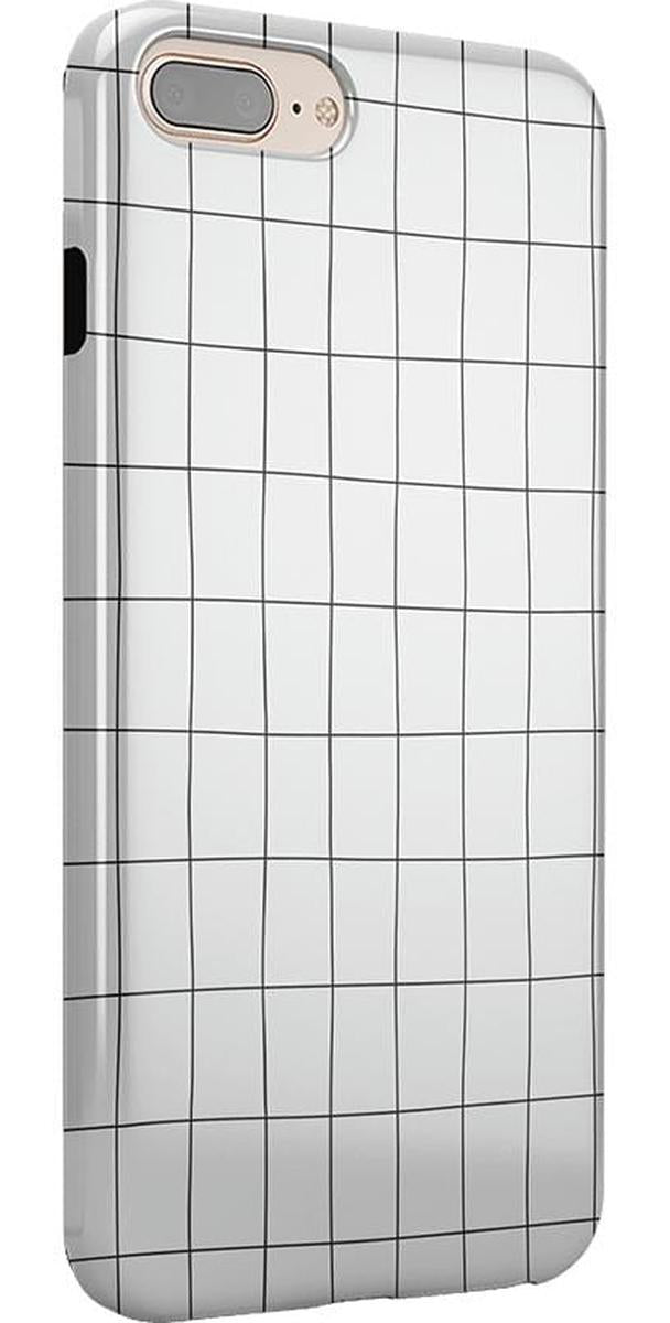 Off the Grid | White & Black Lined Case iPhone Case get.casely