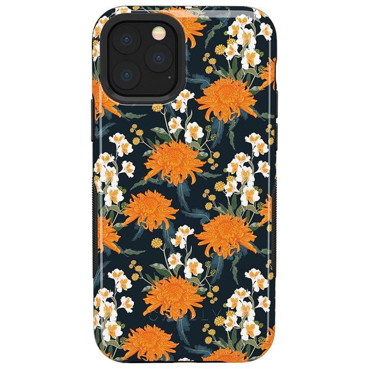Off Tropic Floral | Exotic Orange Flower Case iPhone Case get.casely Bold iPhone 11 Pro Max