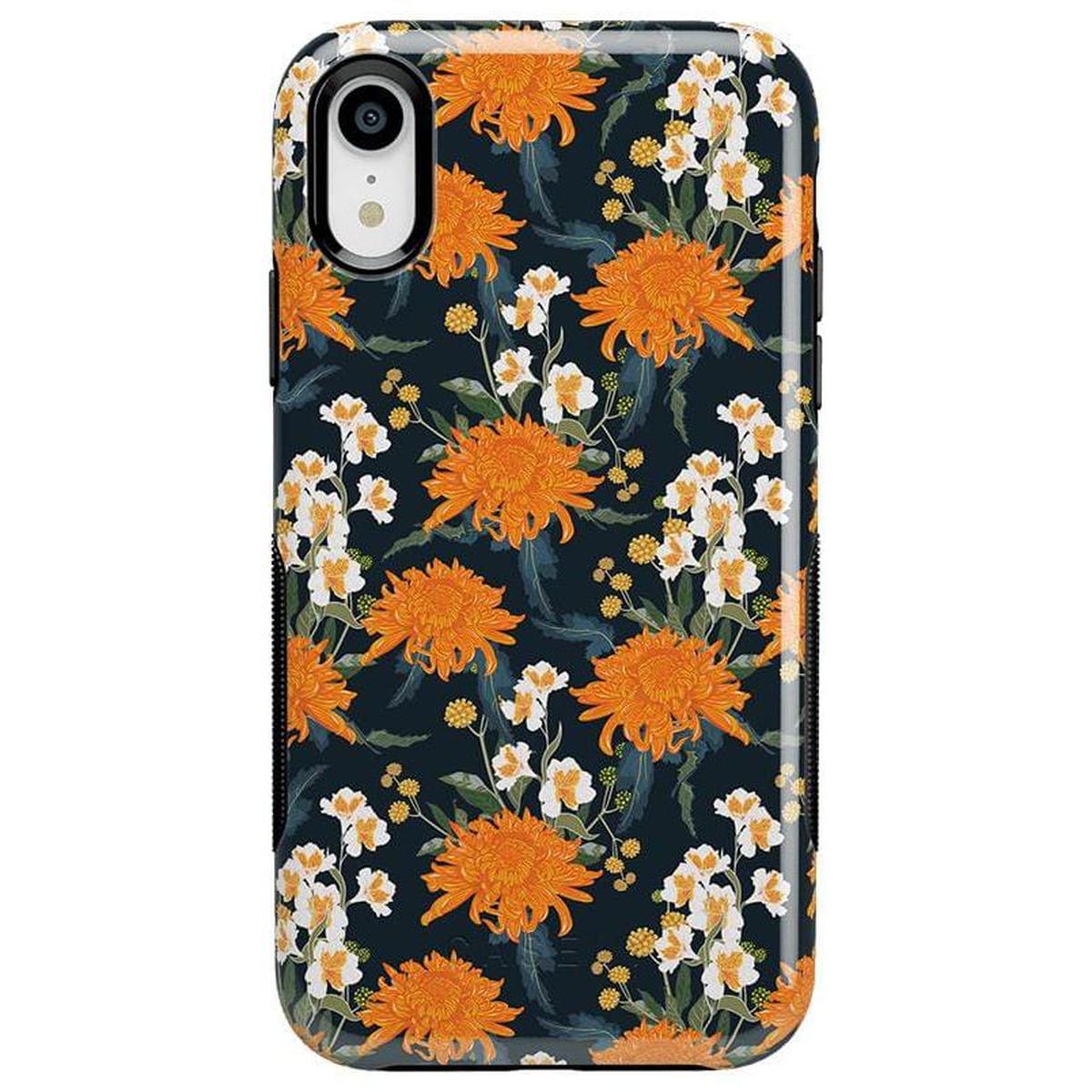 Off Tropic Floral | Exotic Orange Flower Case iPhone Case get.casely Bold iPhone XR