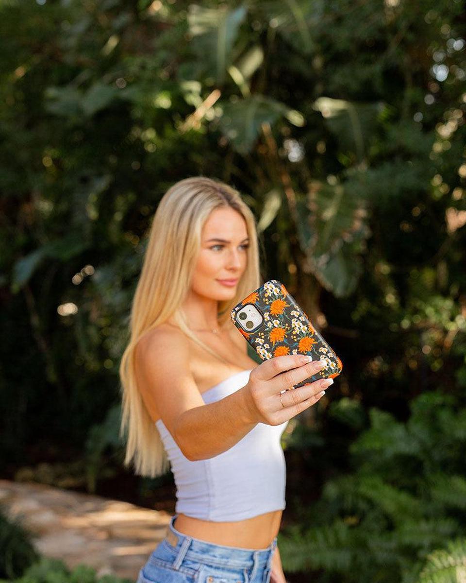 Off Tropic Floral | Exotic Orange Flower Case iPhone Case get.casely