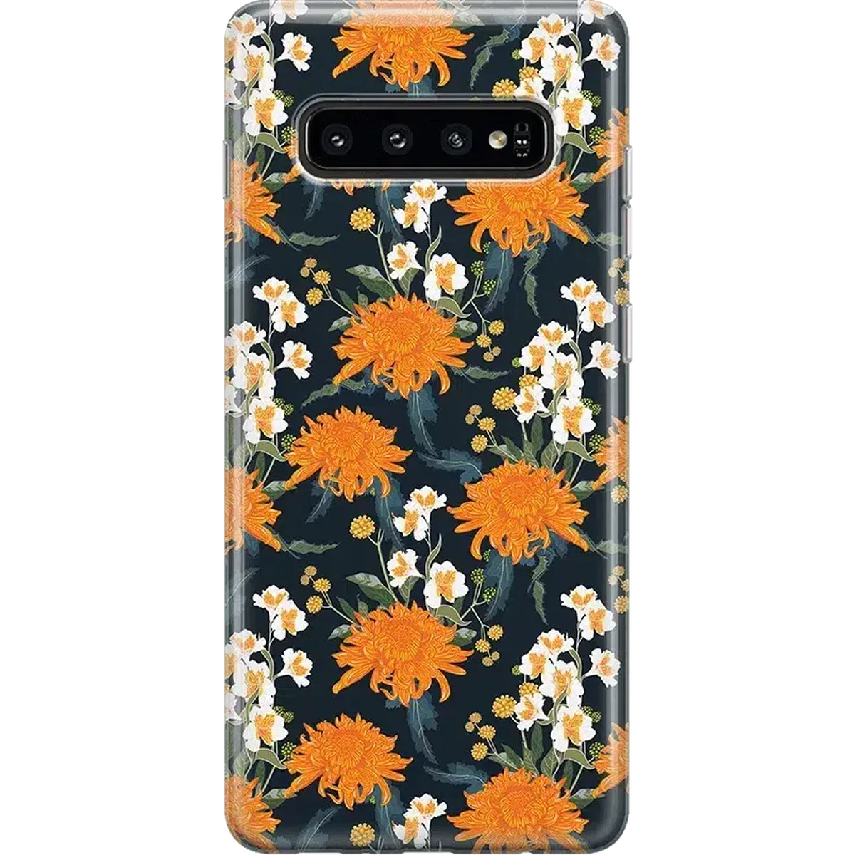 Off Tropic Floral | Exotic Orange Flower Samsung Case Samsung Case get.casely Classic Galaxy S10