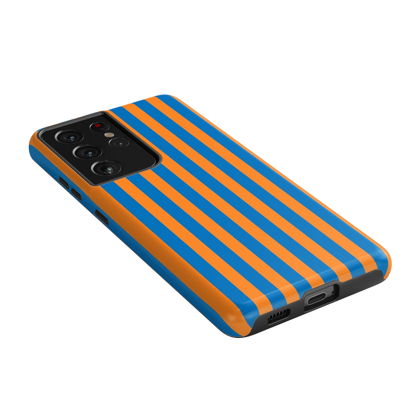 Go New York | Blue & Orange Stripes Case