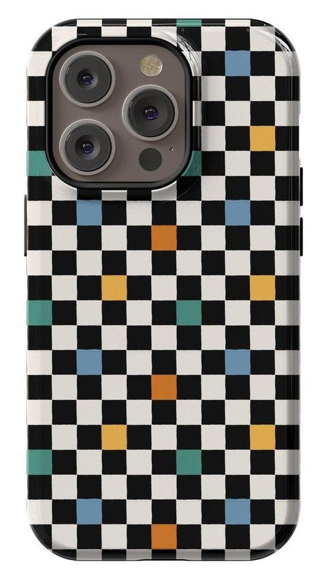 Old Skool | Retro Checkerboard Case iPhone Case get.casely Essential + MagSafe® iPhone 15 Pro