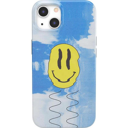 On Cloud Nine | Glitch Smiley Face Case iPhone Case get.casely Classic + MagSafe® iPhone 13