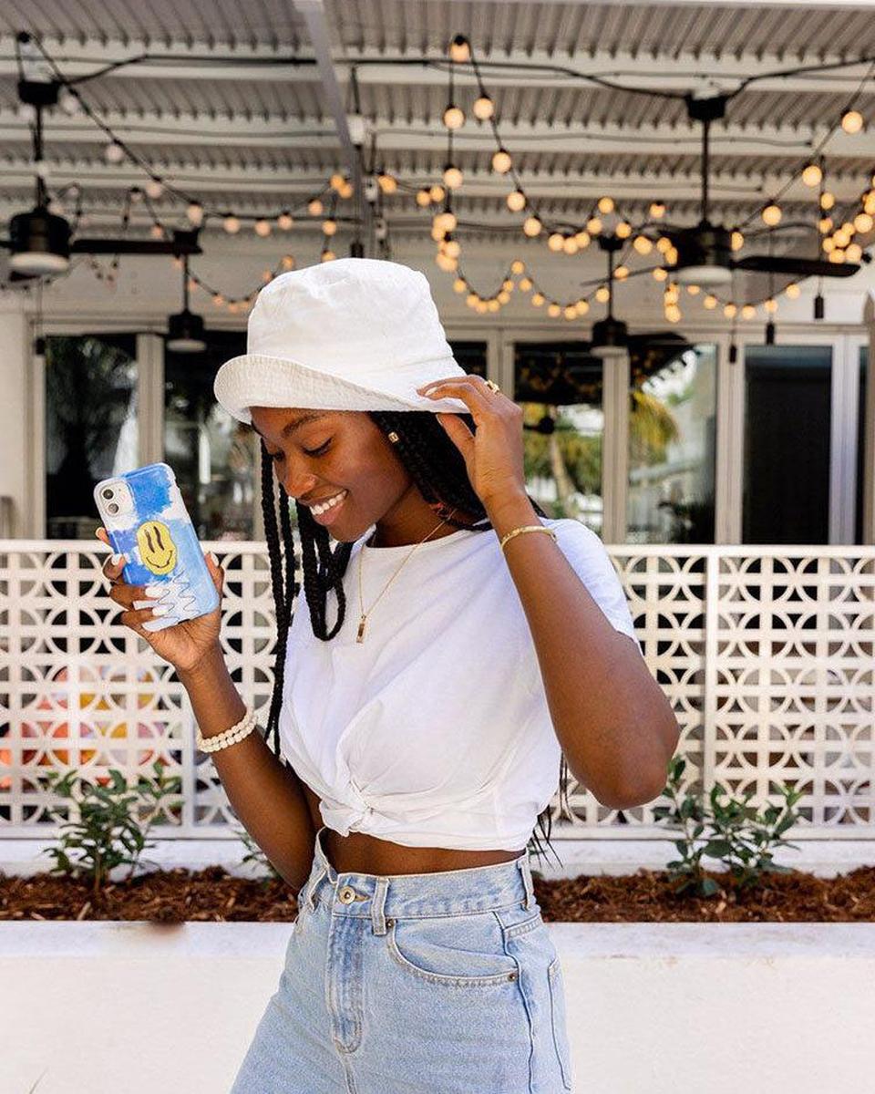 On Cloud Nine | Glitch Smiley Face Case iPhone Case get.casely