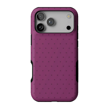On the Dot | Plum Polka Dot Case