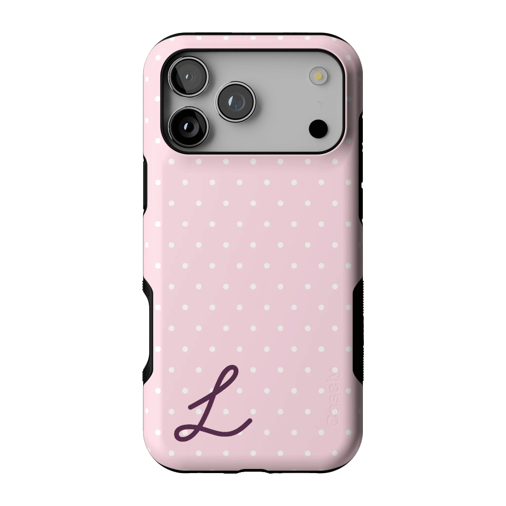 On the Dot | Pink & White Polka Dot Case