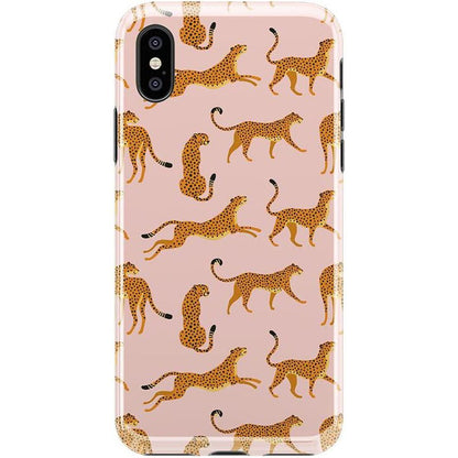 On the Prowl | Pink Leopard Print Case iPhone Case get.casely Classic iPhone XS Max