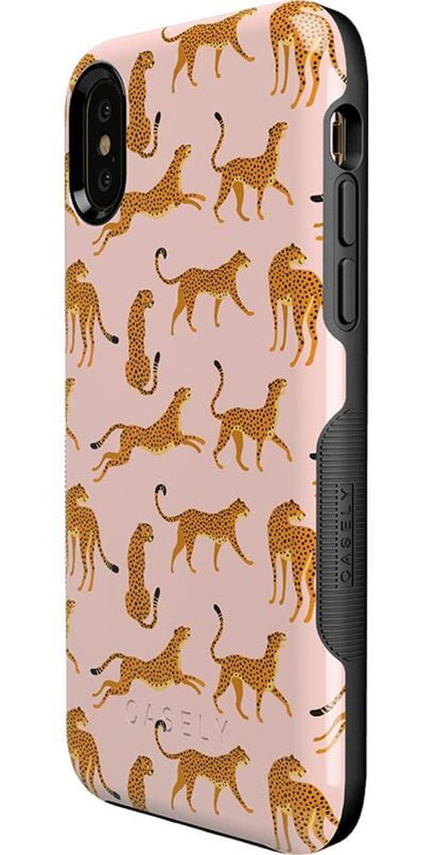 On the Prowl | Pink Leopard Print Case iPhone Case get.casely