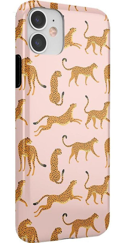 On the Prowl | Pink Leopard Print Case iPhone Case get.casely