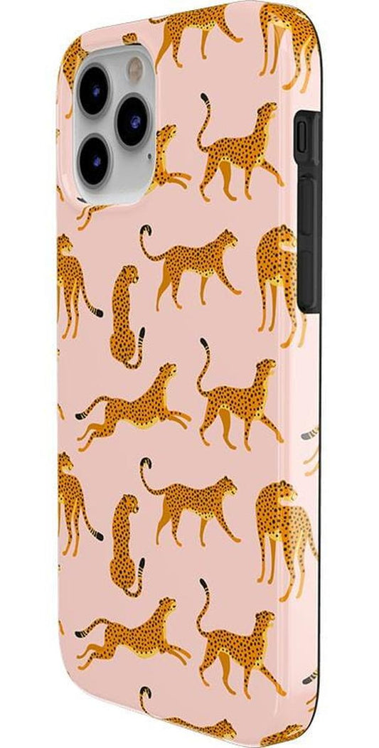 On the Prowl | Pink Leopard Print Case iPhone Case get.casely