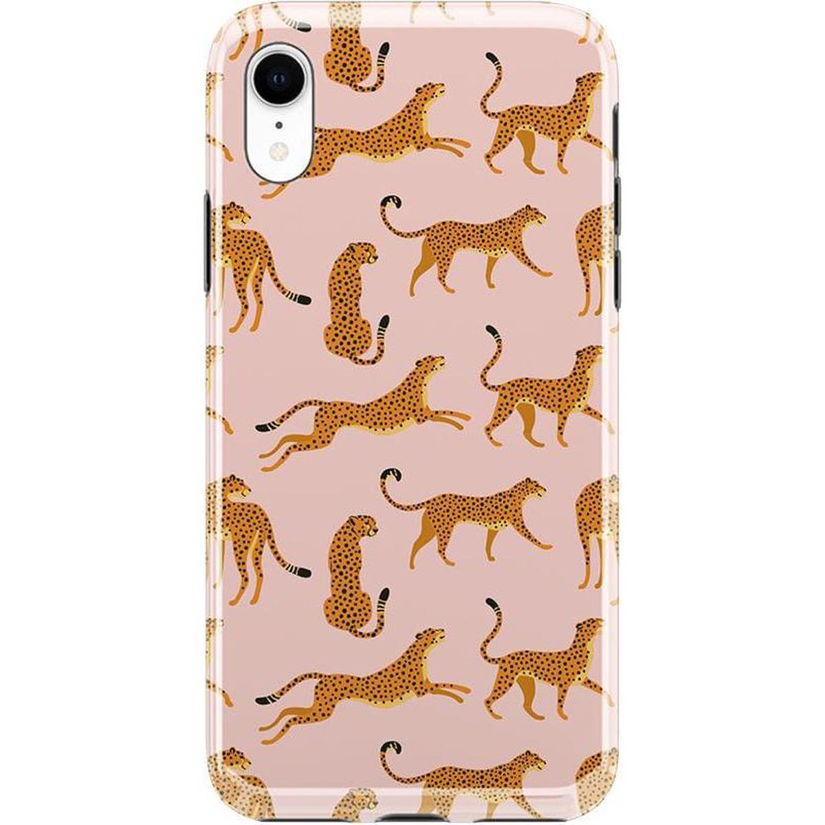 On the Prowl | Pink Leopard Print Case iPhone Case get.casely