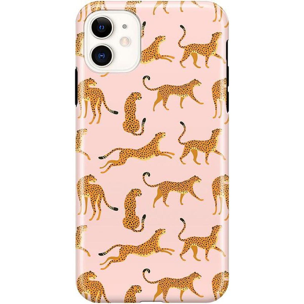 On the Prowl | Pink Leopard Print Case iPhone Case get.casely