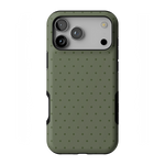 On the Dot | Olive Green Polka Dot Case