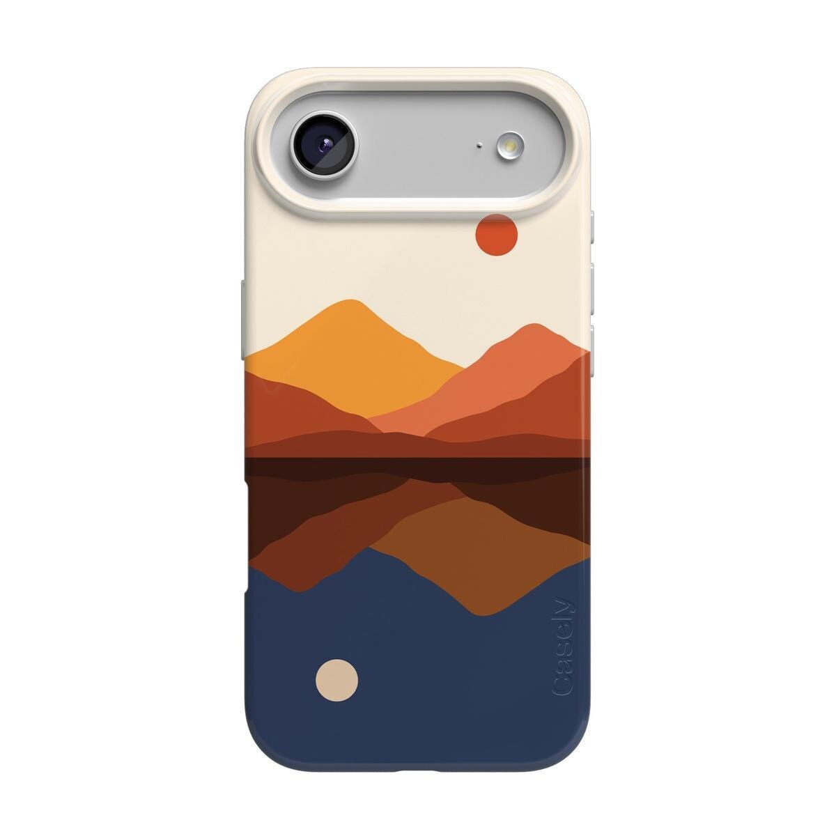 Opposites Attract | Day & Night Colorblock Mountains Case iPhone Case get.casely Classic + MagSafe® iPhone 17 Air