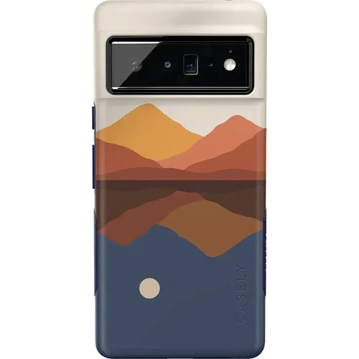 Opposites Attract | Day & Night Colorblock Mountains Google Pixel Case Google Pixel Case get.casely Bold Google Pixel 6