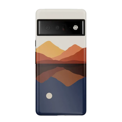 Opposites Attract | Day & Night Colorblock Mountains Google Pixel Case Google Pixel Case Casetry Essential Google Pixel 6 Pro