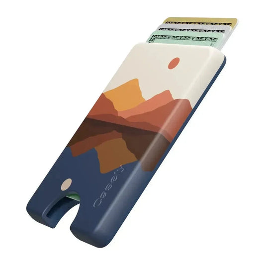Opposites Attract | Day & Night Colorblock Mountains MagWallet MagWallet get.casely