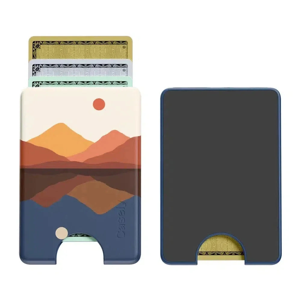 Opposites Attract | Day & Night Colorblock Mountains MagWallet MagWallet get.casely
