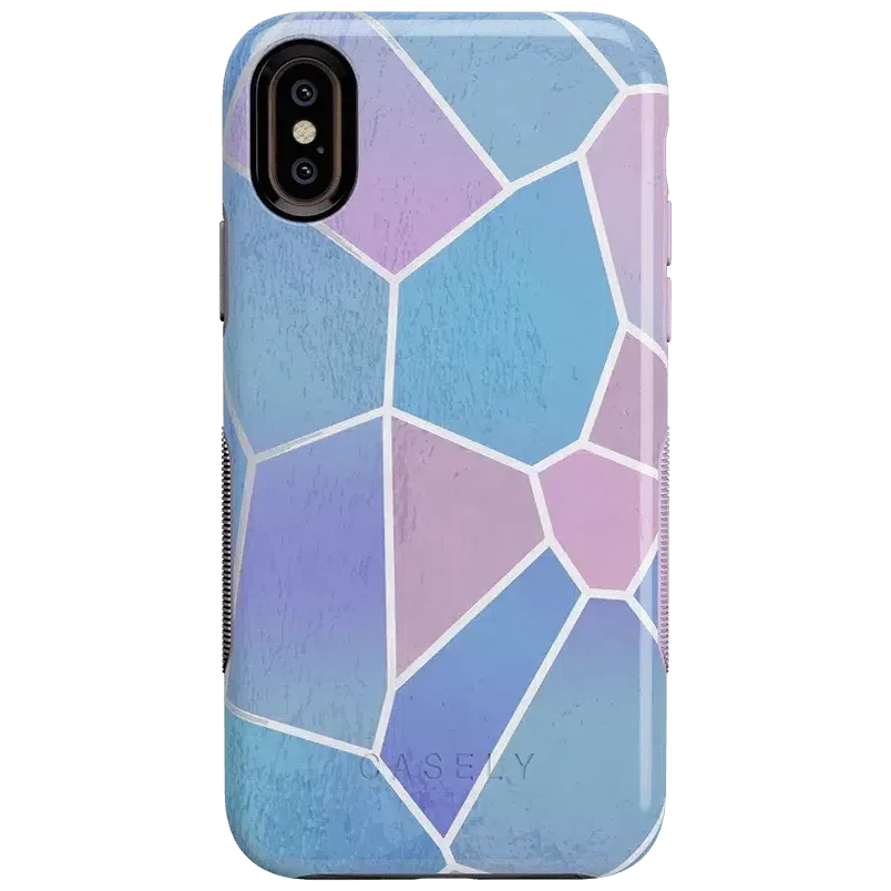 Other Side | Holographic Metallic Stained Glass Marble Case iPhone Case get.casely Bold iPhone XS Max