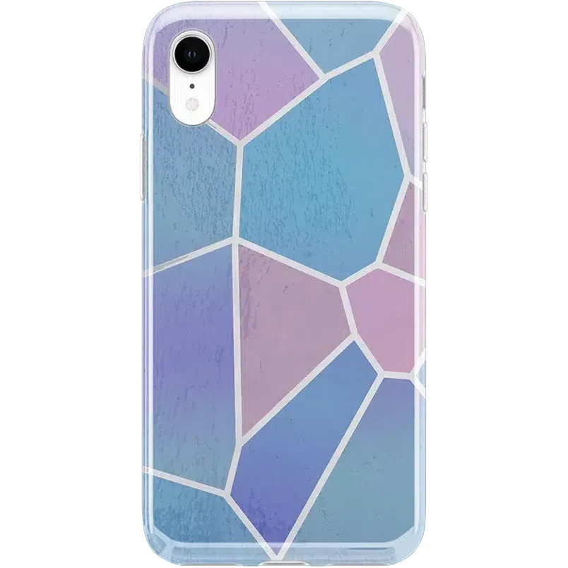 Other Side | Holographic Metallic Stained Glass Marble Case iPhone Case get.casely Classic iPhone XR