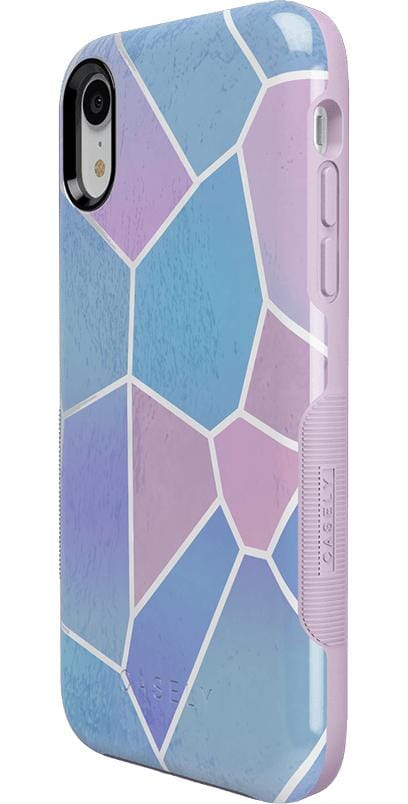 Other Side | Holographic Metallic Stained Glass Marble Case iPhone Case get.casely