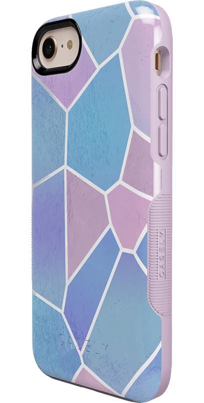 Other Side | Holographic Metallic Stained Glass Marble Case iPhone Case get.casely