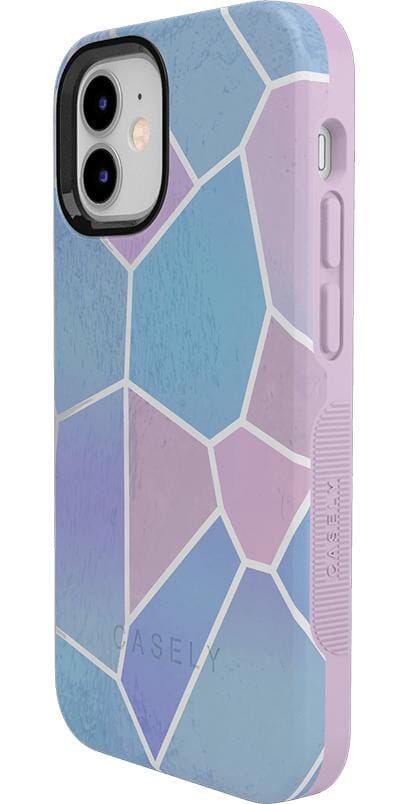 Other Side | Holographic Metallic Stained Glass Marble Case iPhone Case get.casely