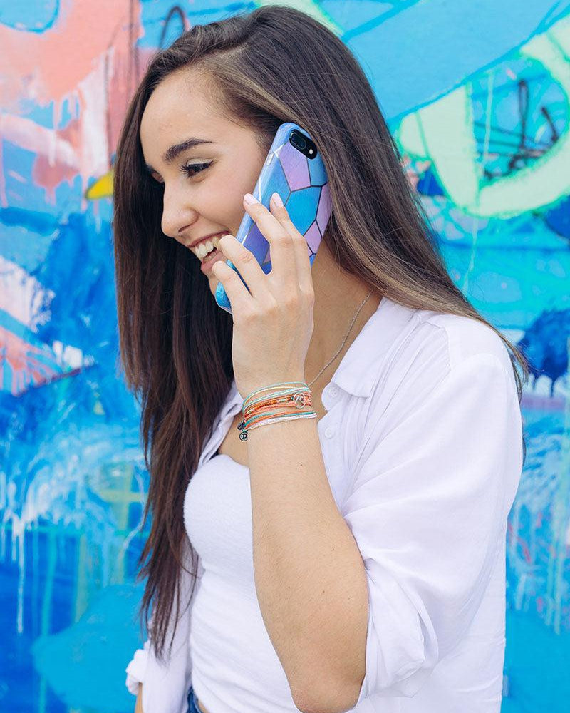 Other Side | Holographic Metallic Stained Glass Marble Case iPhone Case get.casely