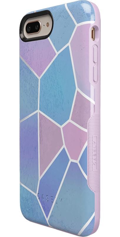 Other Side | Holographic Metallic Stained Glass Marble Case iPhone Case get.casely