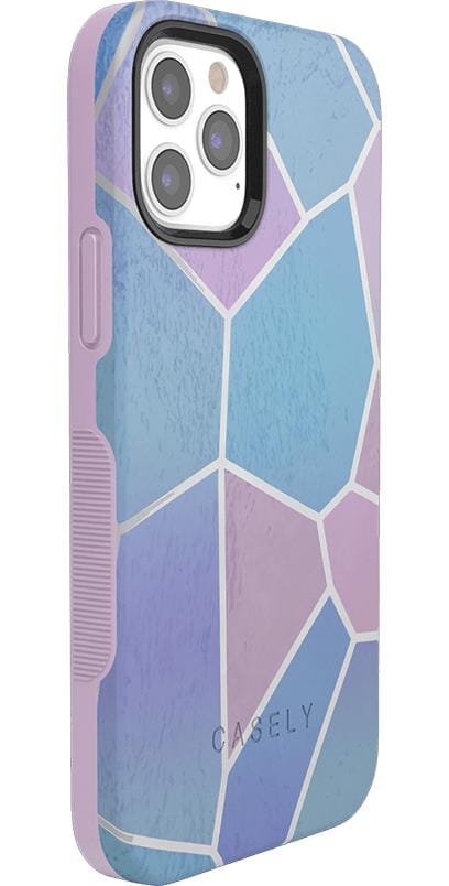 Other Side | Holographic Metallic Stained Glass Marble Case iPhone Case get.casely
