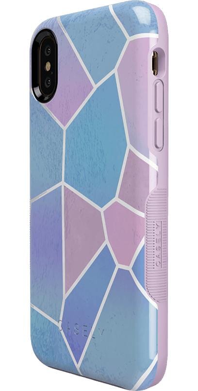Other Side | Holographic Metallic Stained Glass Marble Case iPhone Case get.casely