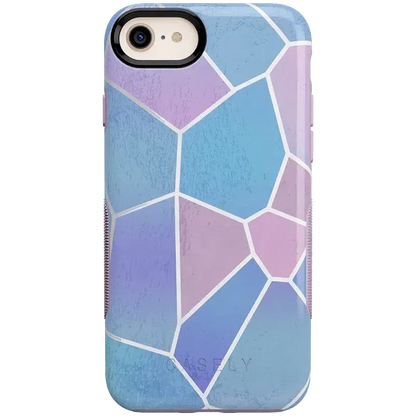 Other Side | Holographic Metallic Stained Glass Marble Case iPhone Case get.casely