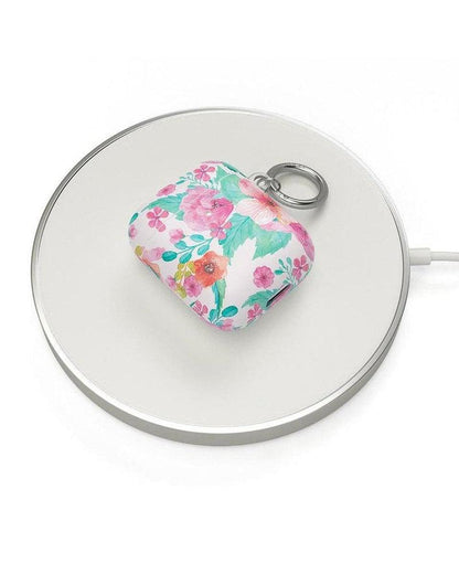 Out and About | Light Pink Floral AirPods Case AirPods Case get.casely
