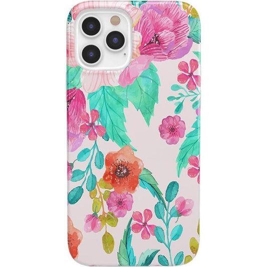 Out And About | Light Pink Floral Case iPhone Case get.casely Classic iPhone 12 Pro