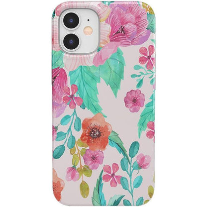 Out And About | Light Pink Floral Case iPhone Case get.casely Classic iPhone 12 Mini
