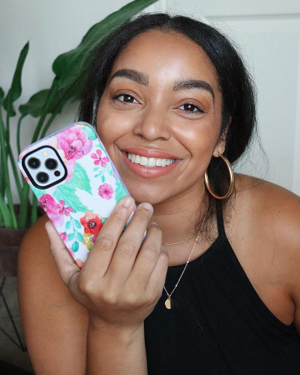 Out And About | Light Pink Floral Case iPhone Case get.casely