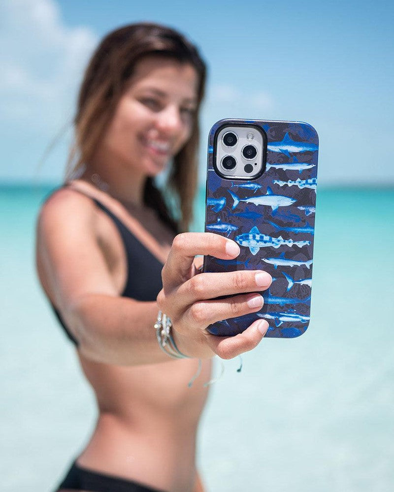 Out At Sea | Shark Week x Casely Case iPhone Case get.casely