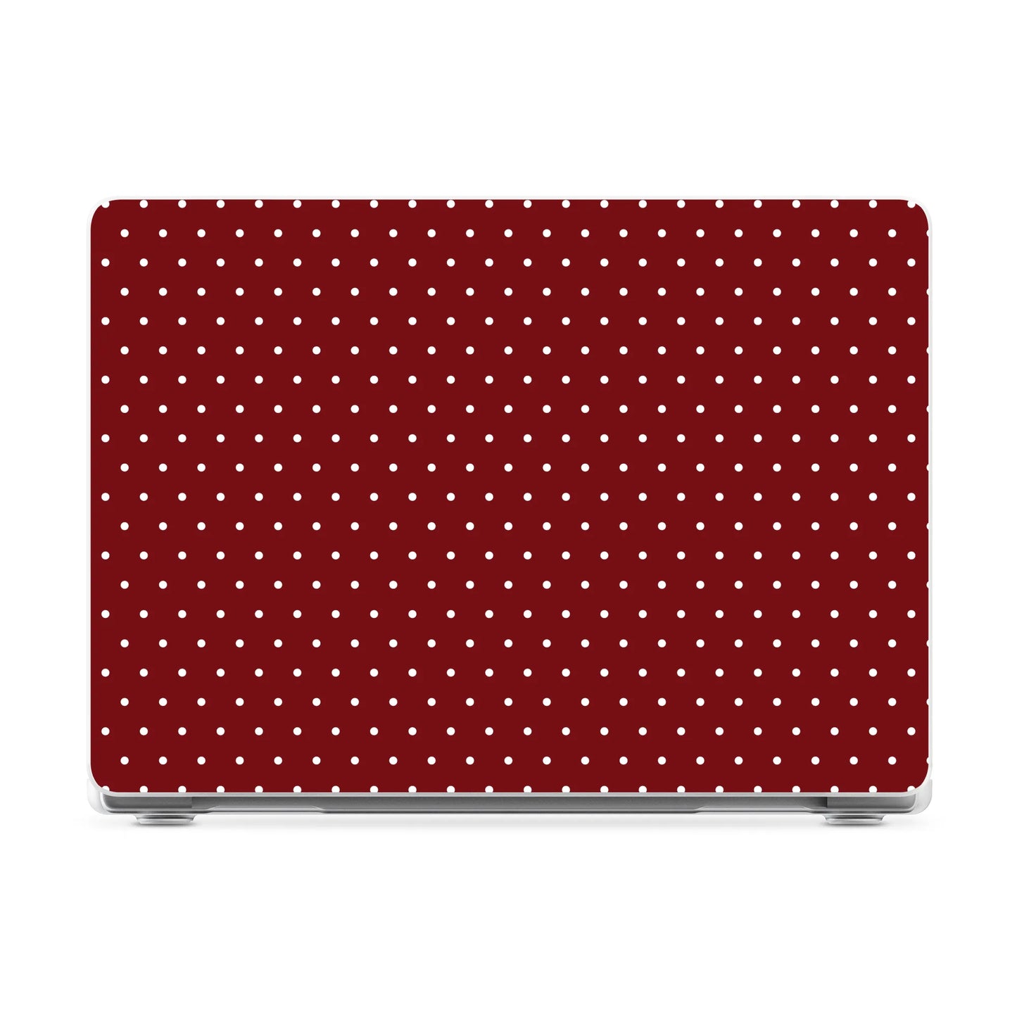 On the Dot | Maroon Polka Dot Laptop Shell - 13.6" MacBook Air