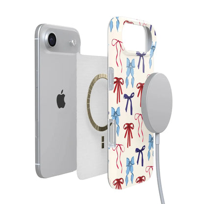 American Girlie | Red White & Blue Bows Case