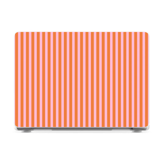Perfect Stripes | Orange & Pink Stripes Laptop Shell - 16" MacBook Pro