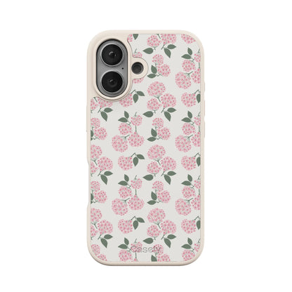Nantucket Cottage | Pink Hydrangea Case - iPhone 16