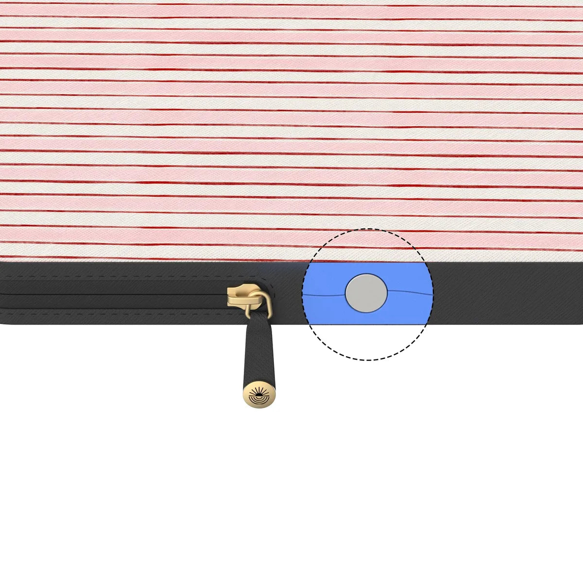 Pretty in Pastel | Blush Stripes Laptop Case
