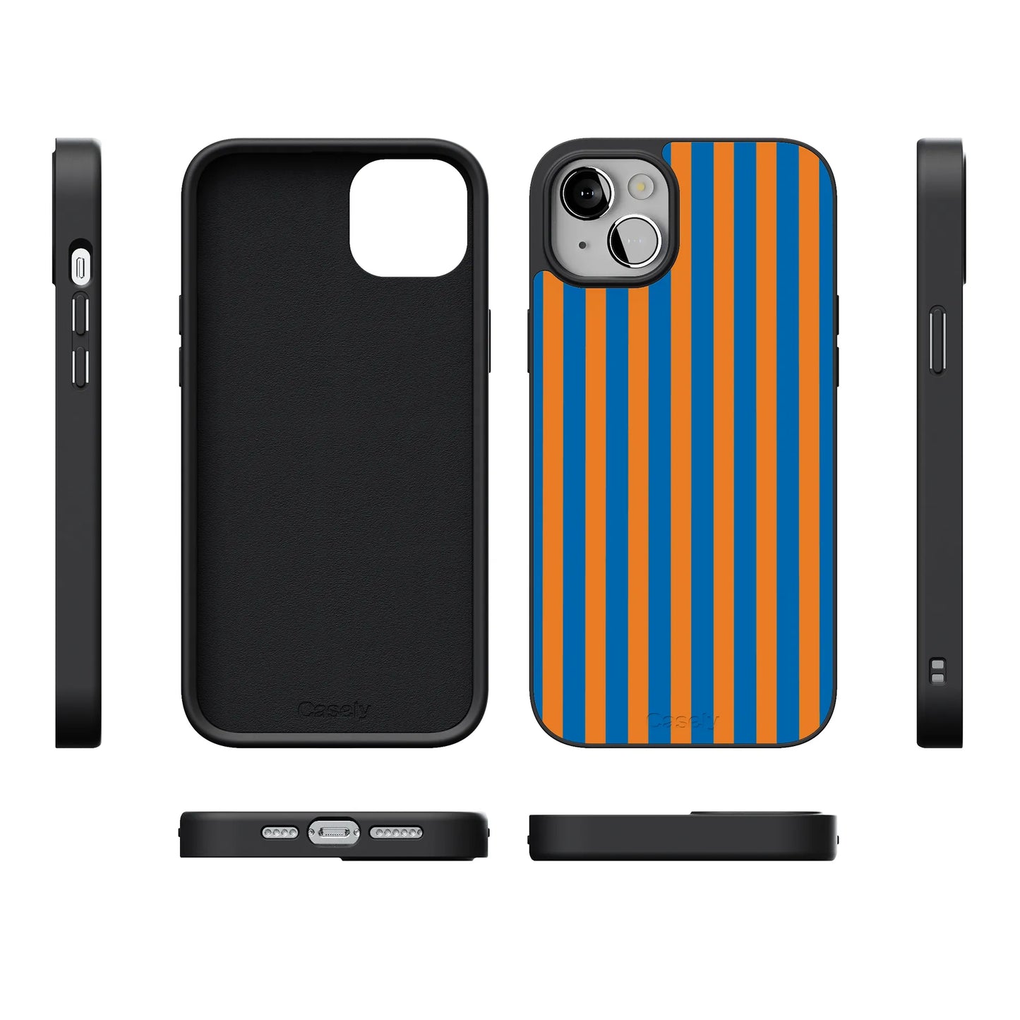 Go New York | Blue & Orange Stripes Case