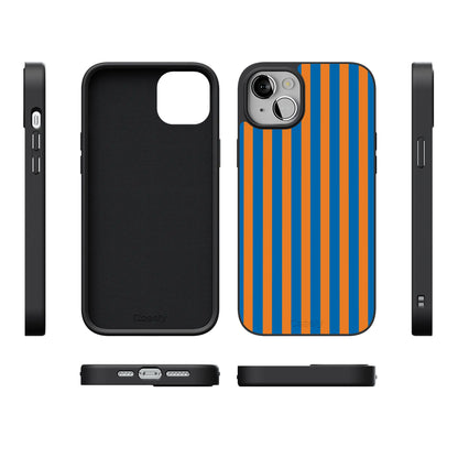 Go New York | Blue & Orange Stripes Case