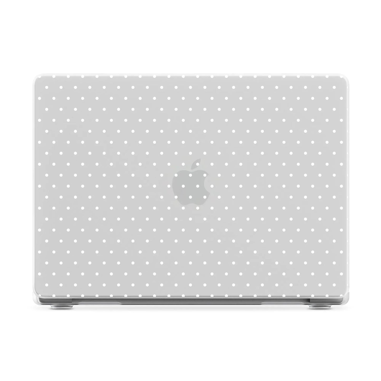 On the Dot | White Polka Dot Laptop Shell - 13.6" MacBook Air