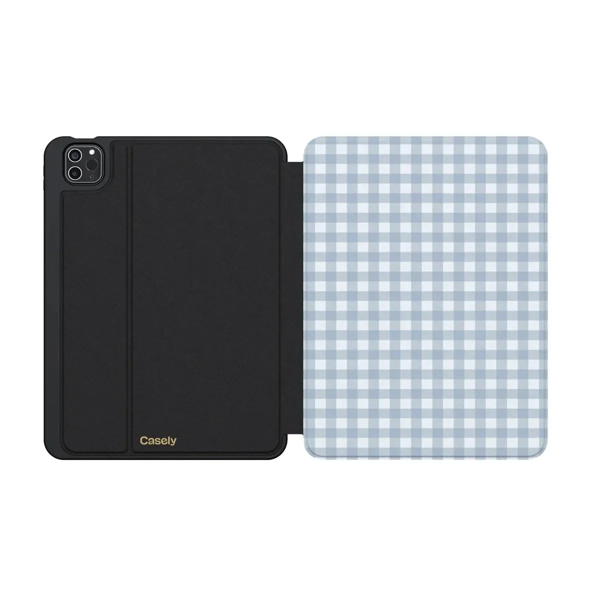 Pastel Picnic | Blue Gingham iPad Case