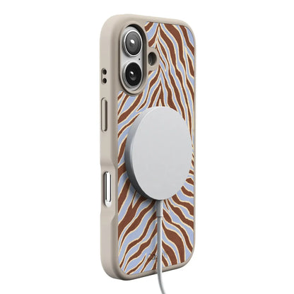 Untamed | Brown & Blue Zebra Case