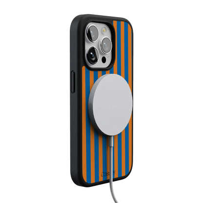 Go New York | Blue & Orange Stripes Case